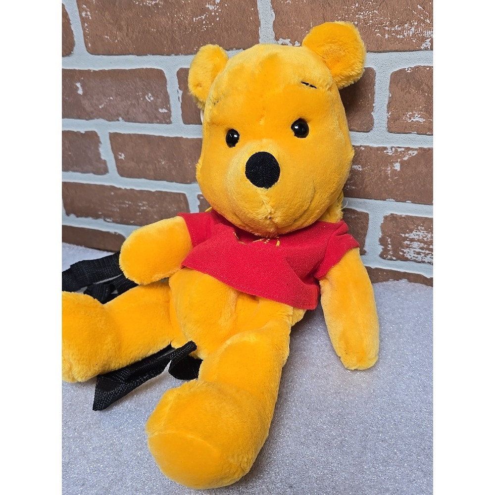 1990s Disney Plush Backpack Winnie The Pooh 15" - Picture 2 of 9